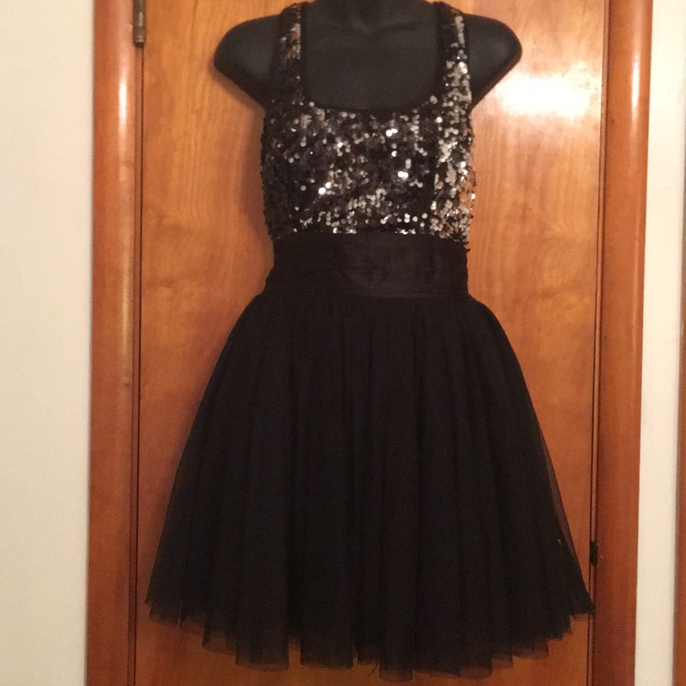 Sequence tutu style party dress